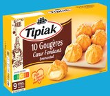 10 Gougères Cœur Fondant Emmental Surgelées - Tipiak dans le catalogue Intermarché Super