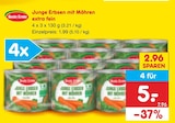 Junge Erbsen mit Möhren von Beste Ernte für 5,00 € bei Netto Marken-Discount im Angebot Junge Erbsen mit Möhren von Beste Ernte im aktuellen Netto Marken-Discount Prospekt