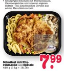 Schnitzel mit Pilzrahmsoße und Spätzle Angebote von Check-In Manufaktur bei E center Mannheim für 7,99 €