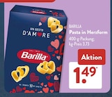 Pasta in Herzform im Angebot bei ALDI SÜD in Kirchheim Pasta in Herzform Angebote von Barilla bei ALDI SÜD Kirchheim für 1,49 €