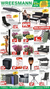 Wreesmann Prospekt der KW 34 "DEIN SAISON- & SONDERPOSTENMARKT!" Aktueller Wreesmann Prospekt "DEIN SAISON- & SONDERPOSTENMARKT!" Seite 1 von 12 Seiten