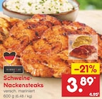 Netto Marken-Discount Pörnbach - Schweine-Nackensteaks Angebot im Prospekt Schweine-Nackensteaks bei Netto Marken-Discount im Pörnbach Prospekt für 3,89 €