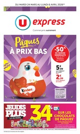 Prospectus Supermarchés U Express en cours à Taconnay et alentours, "U Express", 32 pages, 24/03/2026 - 06/04/2026 Catalogue Supermarchés U Express en cours à Taconnay et alentours, "U Express", 32 pages, 24/03/2026 - 06/04/2026