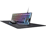 GXT 793 Bundle - Kompakte TKL-Tastatur RGB-Beleuchtung 6400 DPI Maus XXL-Mauspad, Gaming Tastatur Set, Schwarz Angebote von TRUST bei MediaMarkt Saturn Dortmund für 39,99 €