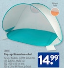 Aktuelle Zelt Angebote bei ALDI SÜD in Wiesbaden Aktuelles Pop-up-Strandmuschel Angebot bei ALDI SÜD in Wiesbaden ab 14,99 €