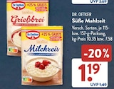 Grießbrei im ALDI SÜD Prospekt Grießbrei von Dr. Oetker im aktuellen ALDI SÜD Prospekt für 1,19 €