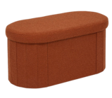 Pouf pliant double bouclette en promo chez Maxi Bazar Colombes à 19,99 €