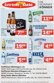 Getränke Oase Getränkemärkte Prospekt der aktuellen Woche mit 1 Seite, gültig von 02.03.2026 bis 07.03.2026, in Recke und Umgebung Aktueller Getränke Oase Getränkemärkte Prospekt in Recke und Umgebung, "Aktuelle Angebote" mit 1 Seite, 02.03.2026 - 07.03.2026