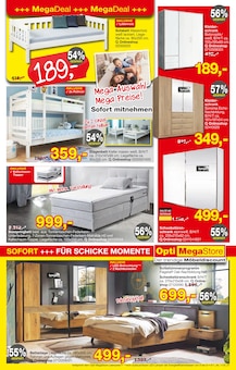 Bett im aktuellen Opti-Megastore Prospekt (Bremerhaven) Bett im Opti-Megastore Prospekt "Mega Relax Sale" mit 12 Seiten (Bremerhaven)