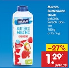 Aktuelle Milch Angebote bei Netto Marken-Discount in Mönchengladbach Aktuelles Buttermilch Drink Angebot bei Netto Marken-Discount in Mönchengladbach ab 1,29 €