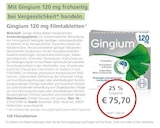 Gingium 120 mg Filmtabletten bei LINDA im Maintal Prospekt für 75,70 €