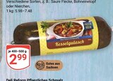 Aktuelle Bohnen Angebote bei GLOBUS in Leipzig Aktuelles Kesselgulasch Angebot bei GLOBUS in Leipzig ab 2,99 €
