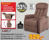 Aktuelles Fernsehsessel Angebot bei Opti-Wohnwelt in Bremen ab 529,00 €