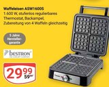 Waffeleisen ASW1600S im Angebot bei GLOBUS in Gera Waffeleisen ASW1600S Angebote von Bestron bei GLOBUS Gera für 29,99 €