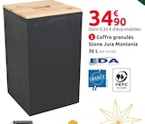 Coffre granulés Stone Jura Montania 36 L - EDA dans le catalogue Mr. Bricolage