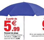 Parasol de plage - Bazarland à Toulon Parasol de plage en promo chez Bazarland Toulon à 5,99 €