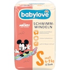Schwimmwindeln Disney Gr. Small (4-9 kg) im Angebot bei dm-drogerie markt in Stuttgart Schwimmwindeln Disney Gr. Small (4-9 kg) Angebote von babylove bei dm-drogerie markt Stuttgart für 3,75 €