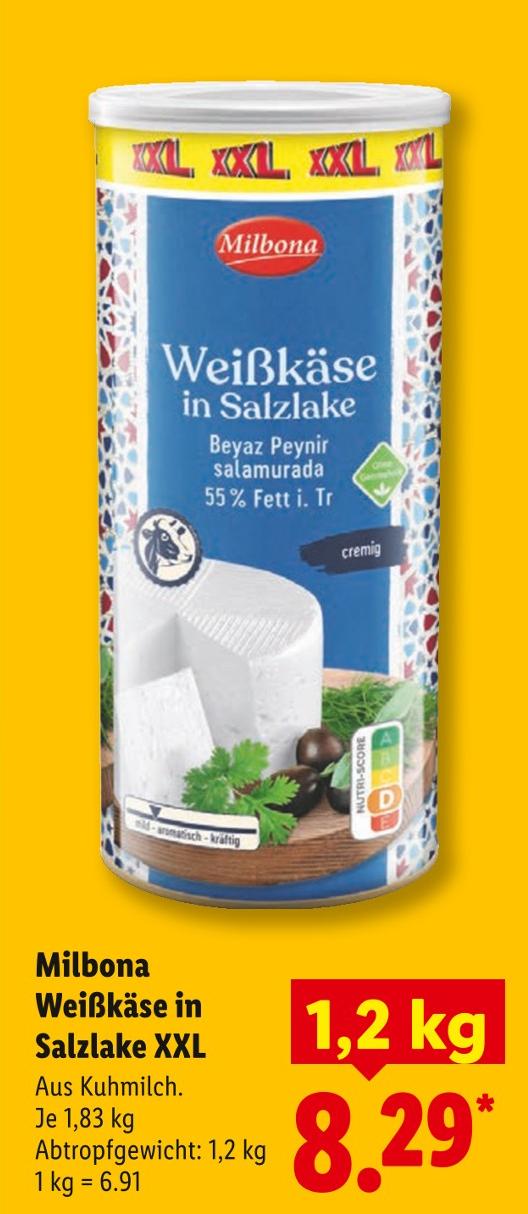 Weißkäse in Salzlake XXL