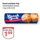 Knack und Back Teig im Angebot bei GLOBUS in Bruchsal Knack und Back Teig Angebote bei GLOBUS Bruchsal für 1,99 €
