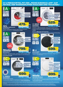 Waschmaschine im EURONICS Prospekt "GENAU RICHTIG. ANGEBOTE IN SOMMERLAUNE." mit 14 Seiten (Monheim (Rhein))