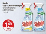 Glas- & Flächenreiniger von Sidolin für 1,49 € bei V-Markt im Angebot Glas- & Flächenreiniger von Sidolin im aktuellen V-Markt Prospekt