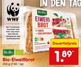 Bio-Eiweißbrot Angebote von BioBio bei Netto Marken-Discount Eberswalde für 1,89 €