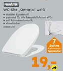 WC-Sitz „Ontario“ weiß Angebote von Primaster bei Globus-Baumarkt Karlsruhe für 19,00 €