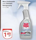 Glaskeramik-Reinigerspray im Angebot bei GLOBUS in Kempen Glaskeramik-Reinigerspray Angebote von Mole bei GLOBUS Kempen für 1,49 €