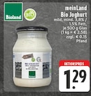 Aktuelles meinLand Bio Joghurt Angebot bei E center in Remscheid ab 1,29 €