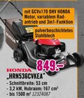 HRN536CVKEA im Angebot bei Hornbach in Erlangen HRN536CVKEA Angebote von HONDA bei Hornbach Erlangen für 849,00 €