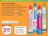 CO₂-Tauschzylinder Rosa oder Grün bei GLOBUS im Schwandorf Prospekt für 3,99 €