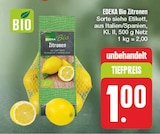 Bio Zitronen bei nah und gut im Eisingen Prospekt für 1,00 €