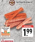 Geflügelbratwurst Natur Angebote von Rasting bei EDEKA Krefeld für 1,99 €