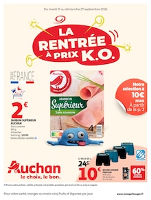 Catalogue de la semaine "LA RENTRÉE À PRIX K.O." avec 1 pages, valide du 15/09/2026 au 27/09/2026 pour Dardilly et alentours Prospectus de la semaine "LA RENTRÉE À PRIX K.O." avec 1 pages, valide du 15/09/2026 au 27/09/2026 pour Dardilly et alentours