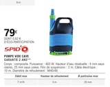 Pompe vide cave garantie 2 ans - SPIDO en promo à 79,00 € chez E.Leclerc Pompe vide cave garantie 2 ans - SPIDO dans le catalogue E.Leclerc