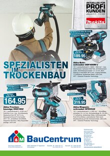 i&M BauCentrum Prospekt Spezialisten im Trockenbau. mit 2 Seiten