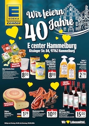E center Prospekt für Gemünden (Main): "Wir lieben Lebensmittel!", 2 Seiten, 04.05.2026 - 09.05.2026