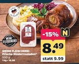 Frische Rinderrouladen von MEINE FLEISCHEREI für 8,49 € bei Netto mit dem Scottie im Angebot Frische Rinderrouladen von MEINE FLEISCHEREI im aktuellen Netto mit dem Scottie Prospekt