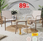 Salon de jardin "Mexico" en promo chez Bazarland Alès à 89,99 €