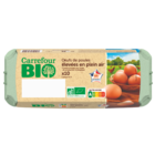 Oeufs de poules - CARREFOUR BIO en promo à 3,40 € chez Supermarchés Match Oeufs de poules - CARREFOUR BIO dans le catalogue Supermarchés Match