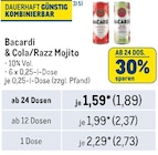 Cola/Razz Mojito Angebote von Bacardi bei Metro Bocholt für 1,89 €