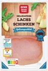 Delikatess-Lachsschinken im REWE Prospekt Delikatess-Lachsschinken von REWE Beste Wahl im aktuellen REWE Prospekt für 1,69 €