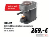 BAR300/60 Baristina Espressomaschine im Angebot bei MediaMarkt Saturn in Rosenheim BAR300/60 Baristina Espressomaschine Angebote von PHILIPS bei MediaMarkt Saturn Rosenheim für 269,00 €