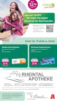 Aktueller mea - meine apotheke Prospekt "Unsere Oktober-Angebote" Seite 1 von 4 Seiten für Küssaberg