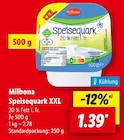 Aktuelle Quark Angebote bei Lidl in Bochum Aktuelles Speisequark XXL Angebot bei Lidl in Bochum ab 1,39 €