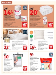 Prix et réduction Literie dans le prospectus Auchan Hypermarché en cours Offre Literie dans le catalogue Auchan Hypermarché du moment à la page 4