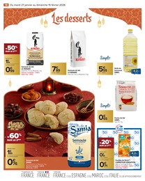 Prix et réduction Semoule dans le prospectus Carrefour Market en cours Offre Semoule dans le catalogue Carrefour Market du moment à la page 18