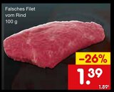 Falsches Filet vom Rind bei Netto Marken-Discount im Prospekt "" für 1,39 €