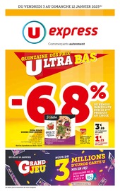 Catalogue Supermarchés U Express en cours à Champagne-au-Mont-d'Or et alentours, "LA QUINZAINE DES PRIX ULTRA BAS", 20 pages, 03/01/2025 - 12/01/2025