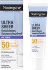 Sonnenfluid Gesicht, ultra sheer age shield, LSF 50 von Neutrogena im aktuellen dm-drogerie markt Prospekt
